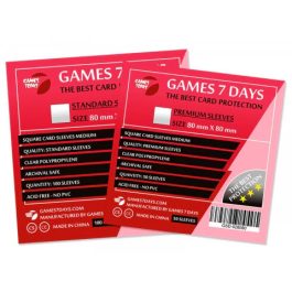 Протекторы Games7Days (80 х 80 мм) Square Premium (50 шт)